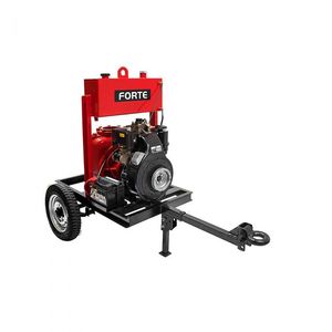Motobomba Forte diésel autocebante con motor ANTOR Arranque eléctrico con tráiler