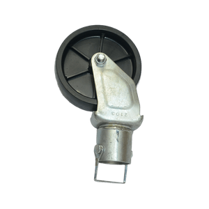 Rueda para soldar a tubo diametro 21/4, rueda diametro 6 pulgadas, 1200 lbs