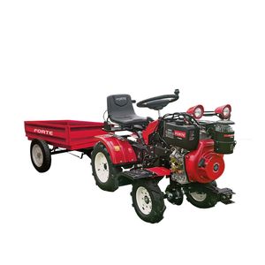 Minitractor motoazada diésel FORTE, arranque eléctrico con remolque FTD001-TR