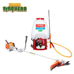 Combo finquero: Guañadora MONTEE MG430 eje rigido 42.7 cc + Fumigadora de espalda motorizada 500 psi